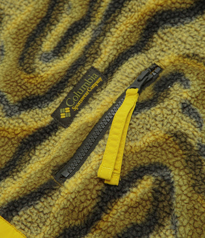 Columbia Helvetia II Printed Half Snap Fleece - Mossy Green / Topoglitch