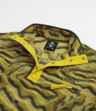 Columbia Helvetia II Printed Half Snap Fleece - Mossy Green / Topoglitch
