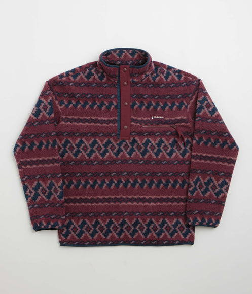 Columbia Helvetia II Printed Half Snap Fleece - Rich Wine / KnitKnot
