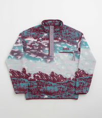 Columbia Helvetia II Printed Half Snap Fleece in Rich Wine and Sisters