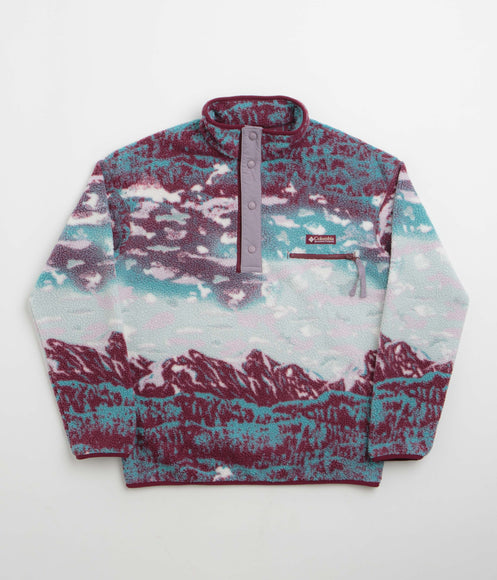 Columbia Helvetia II Printed Half Snap Fleece - Rich Wine / Sisters