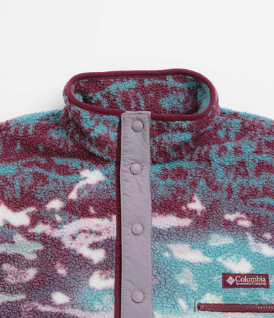 Columbia Helvetia II Printed Half Snap Fleece - Rich Wine / Sisters
