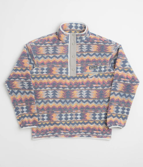 Columbia Helvetia II Printed Half Snap Fleece - Sea Salt / Retrotree