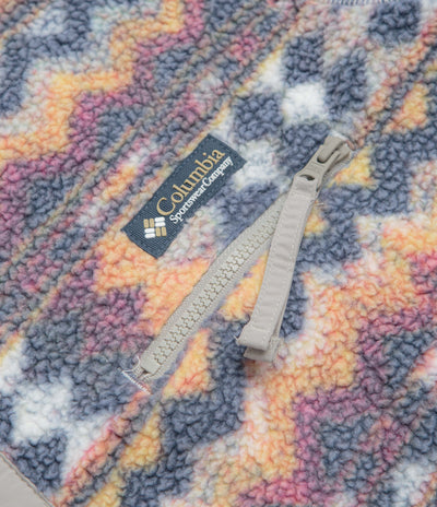 Columbia Helvetia II Printed Half Snap Fleece - Sea Salt / Retrotree