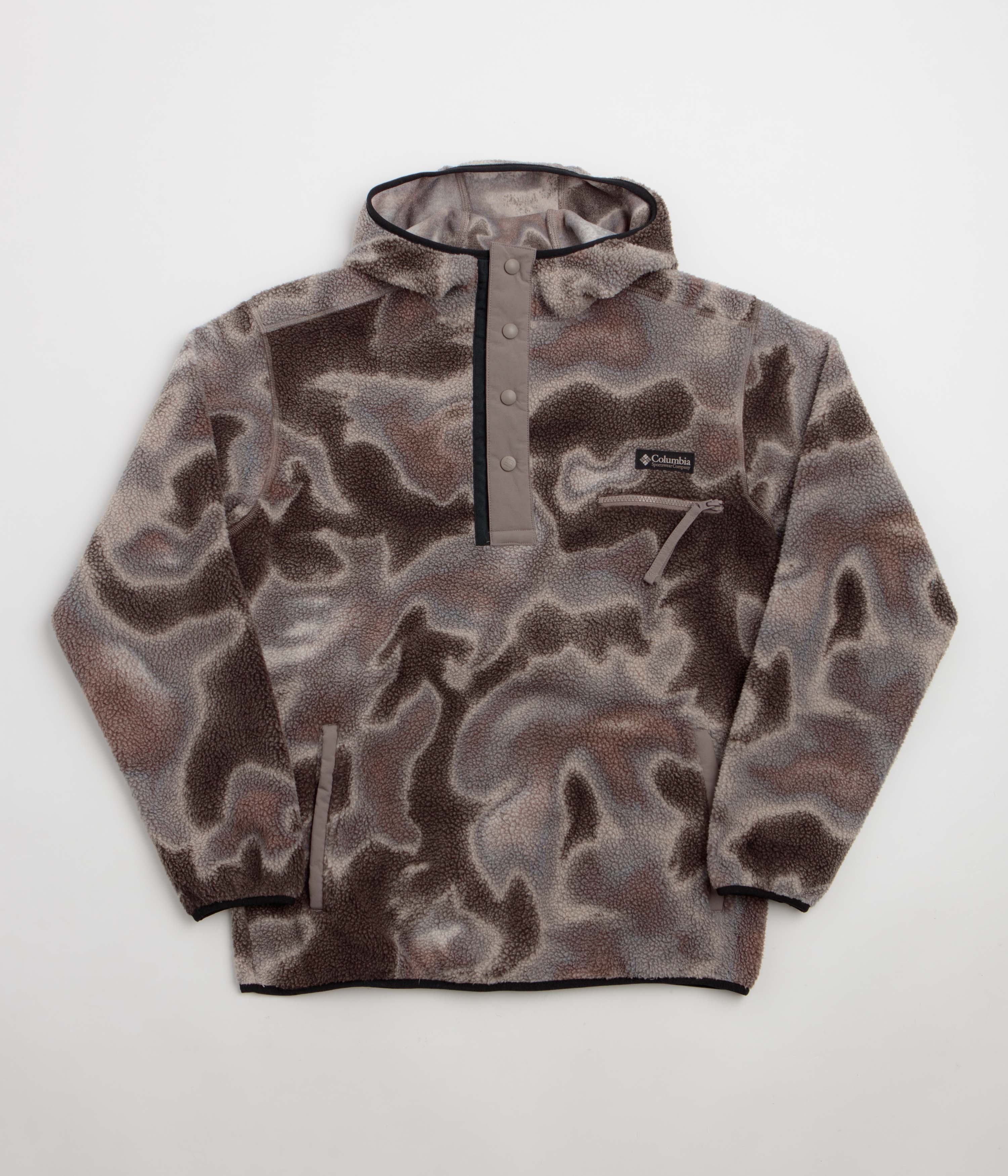 Columbia Helvetia II Printed Hooded Fleece - Iron Dyeflow