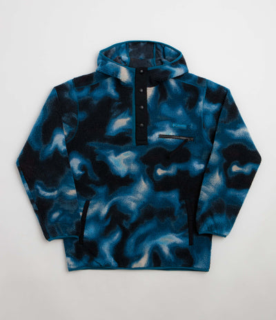 Columbia Helvetia II Printed Hooded Fleece - Phoenix Blue Dyeflow
