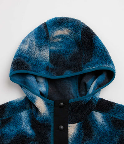 Columbia Helvetia II Printed Hooded Fleece - Phoenix Blue Dyeflow