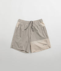 Columbia Hike Color Block Shorts in Flint Grey and Dark Stone