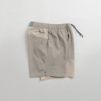 Columbia Hike Color Block Shorts in Flint Grey and Dark Stone thumbnail