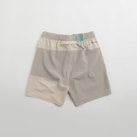 Columbia Hike Color Block Shorts in Flint Grey and Dark Stone thumbnail
