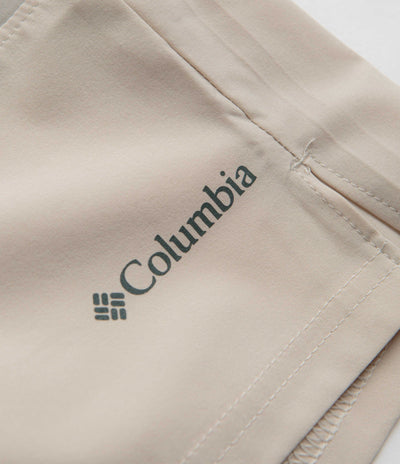 Columbia Hike Color Block Shorts in Flint Grey and Dark Stone