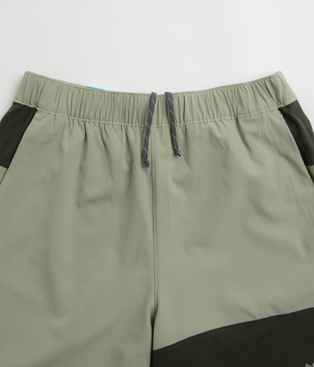 Columbia Hike Color Block Shorts - Safari / Greenscape