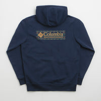 Columbia Meridian Creek Graphic Hoodie in Collegiate Navy and Branded Blanket thumbnail