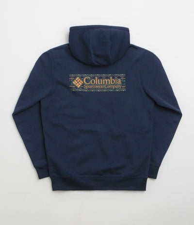Columbia Meridian Creek Graphic Hoodie in Collegiate Navy and Branded Blanket