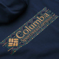 Columbia Meridian Creek Graphic Hoodie in Collegiate Navy and Branded Blanket thumbnail