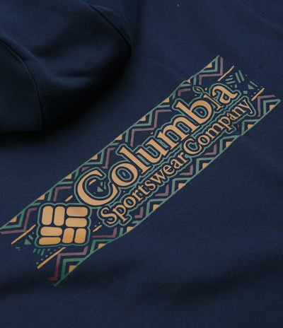 Columbia Meridian Creek Graphic Hoodie in Collegiate Navy and Branded Blanket