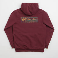 Columbia Meridian Creek Graphic Hoodie in Rich Wine and Branded Blanket thumbnail