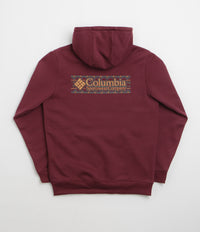 Columbia Meridian Creek Graphic Hoodie in Rich Wine and Branded Blanket
