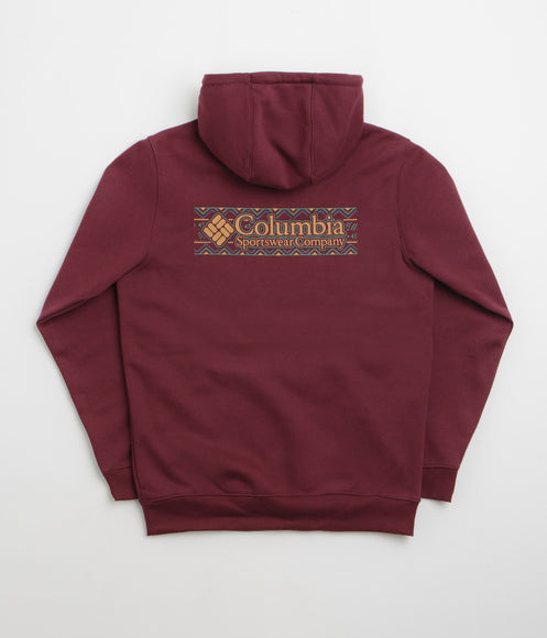Columbia Meridian Creek Graphic Hoodie - Rich Wine / Branded Blanket