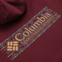 Columbia Meridian Creek Graphic Hoodie in Rich Wine and Branded Blanket thumbnail