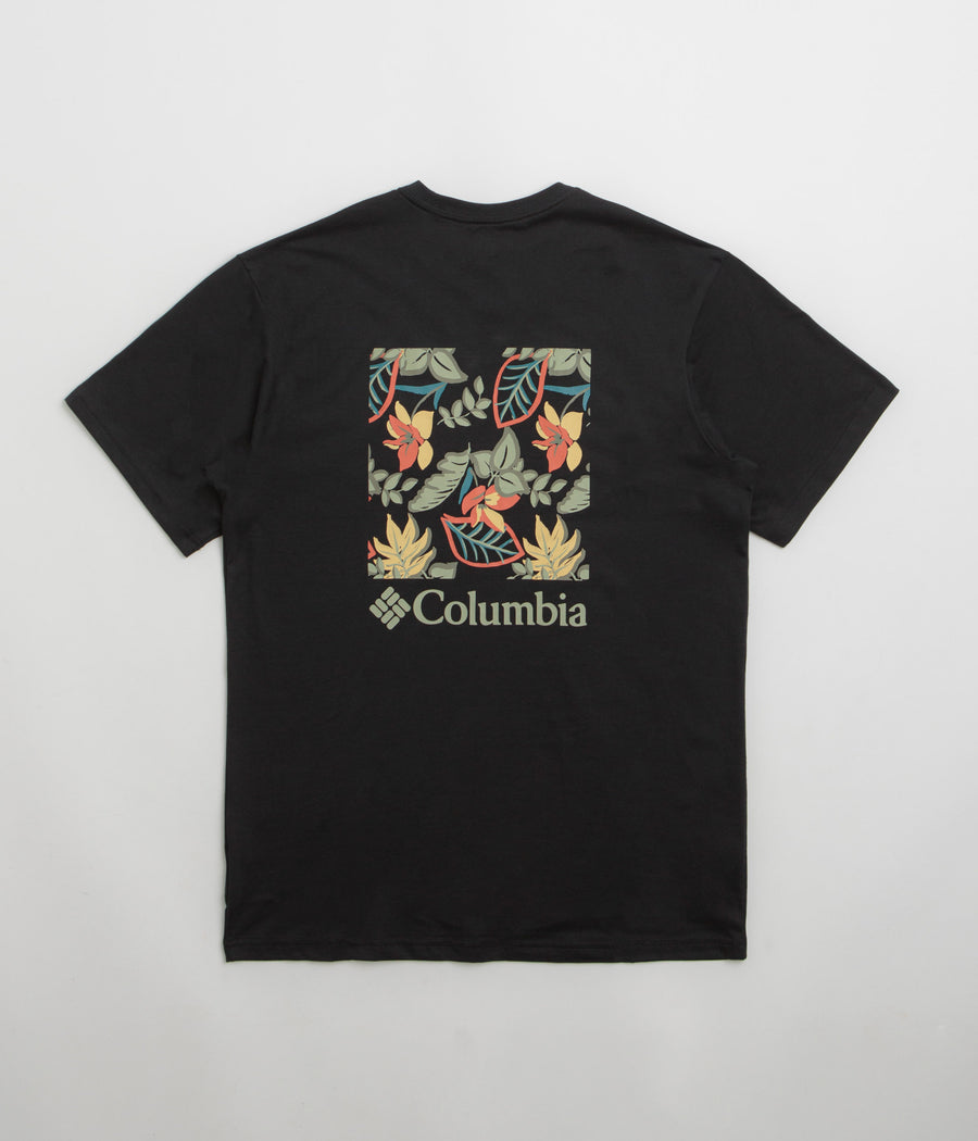 Columbia North Cascades T-Shirt in Black and Pasteled Framed