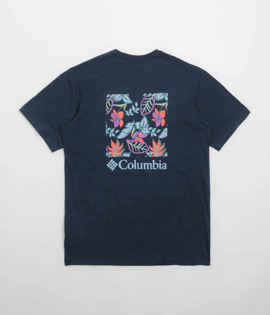 Columbia North Cascades T-Shirt in Collegiate Navy and Pasteled Framed