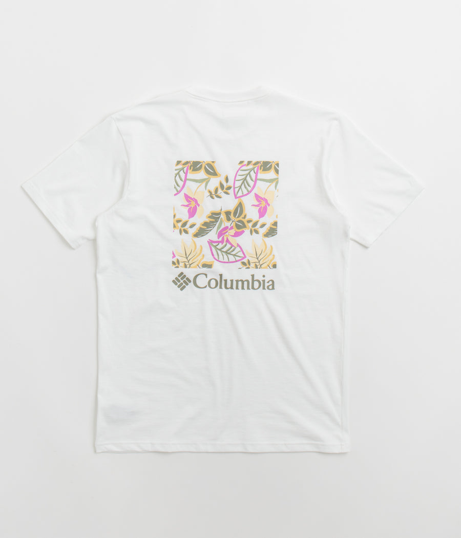 Columbia North Cascades T-Shirt in White and Pasteled Framed