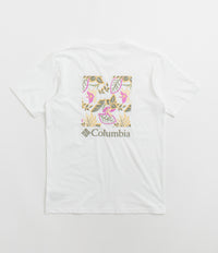 Columbia North Cascades T-Shirt in White and Pasteled Framed