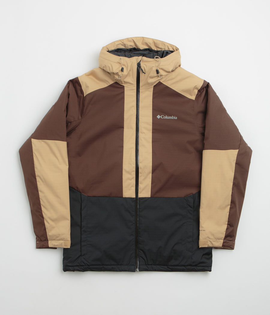 Columbia Point Park II Insulated Jacket in Black and Tobacco / Canoe