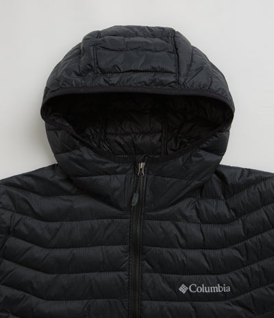 Columbia Powder Pass Hybrid Hooded Jacket in Black