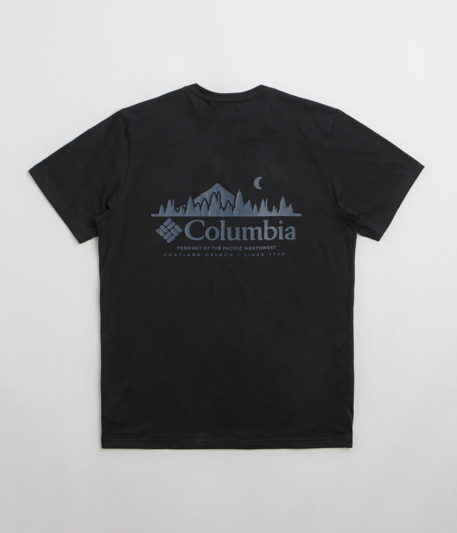 Columbia Rapid Ridge Back Graphic II T-Shirt in Black and Heavenly Horizons