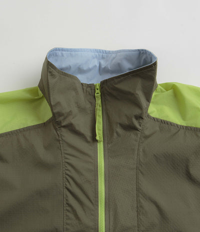 Columbia Riptide Anorak in Stone Green and Napa Green / Whisper