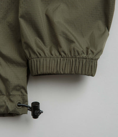 Columbia Riptide Anorak in Stone Green and Napa Green / Whisper