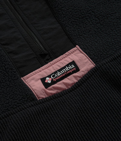 Columbia Riptide Fleece in Black and Salmon Rose