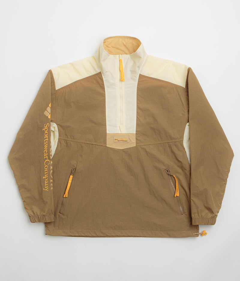 Columbia Riptide II Retro Windbreaker Anorak in Delta and Lemon Wash