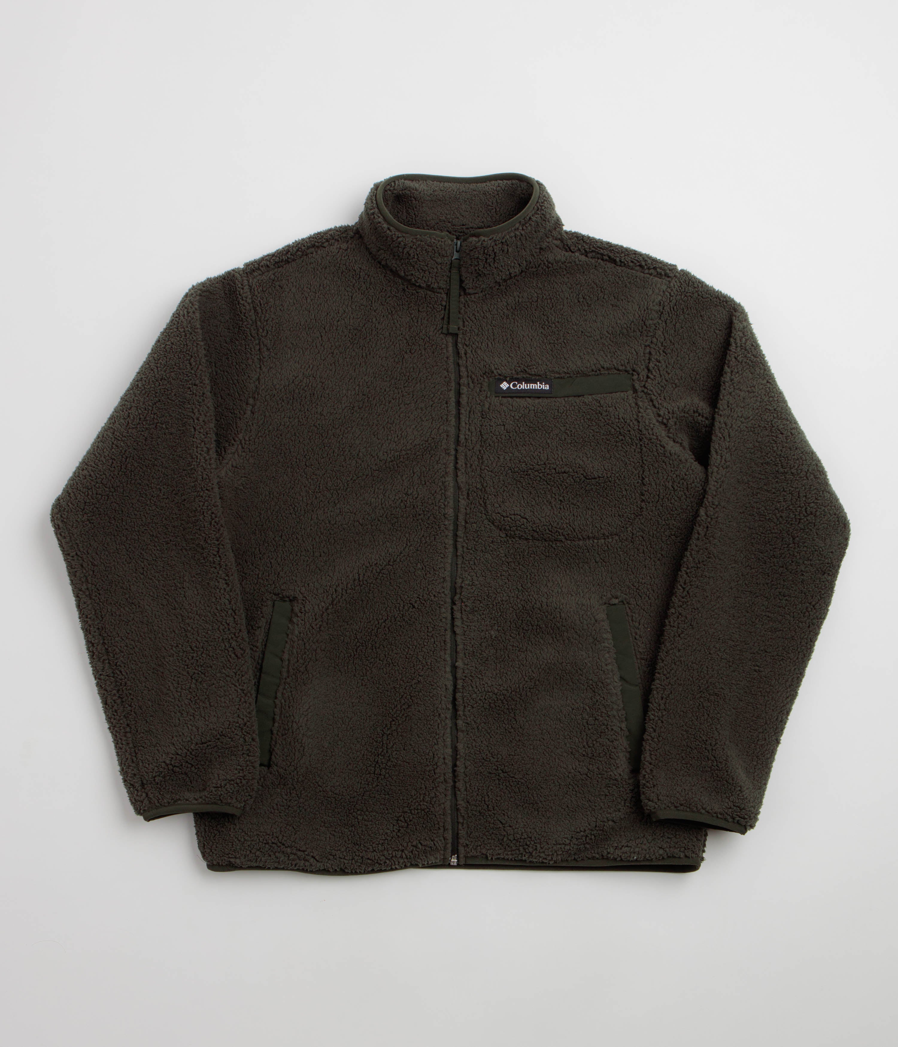 Columbia Rugged Ridge High Pile Full Zip Fleece in Greenscape