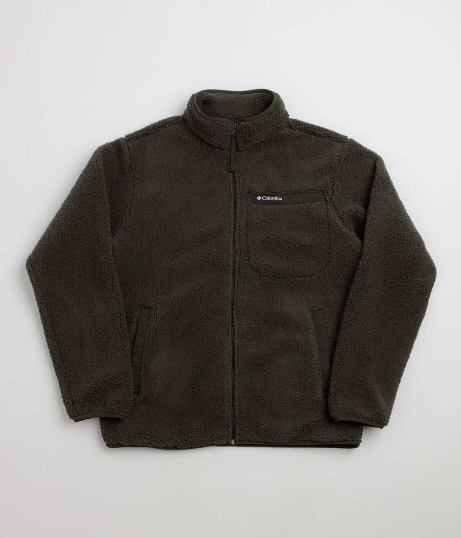 Columbia Rugged Ridge High Pile Full Zip Fleece in Greenscape