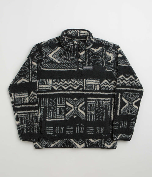 Columbia Rugged Ridge High Pile Half Zip Fleece - Black / Deschutes Days