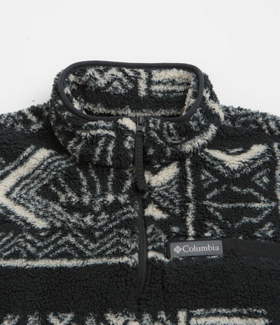 Columbia Rugged Ridge High Pile Half Zip Fleece - Black / Deschutes Days