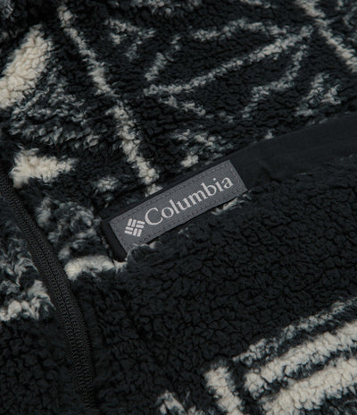 Columbia Rugged Ridge High Pile Half Zip Fleece - Black / Deschutes Days