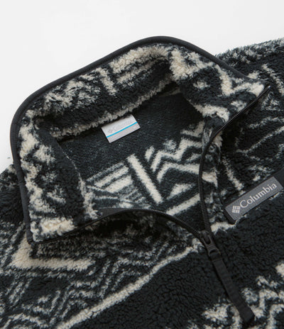 Columbia Rugged Ridge High Pile Half Zip Fleece - Black / Deschutes Days