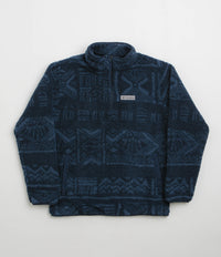 Columbia Rugged Ridge High Pile Half Zip Fleece in Collegiate Navy and Deschutes Days