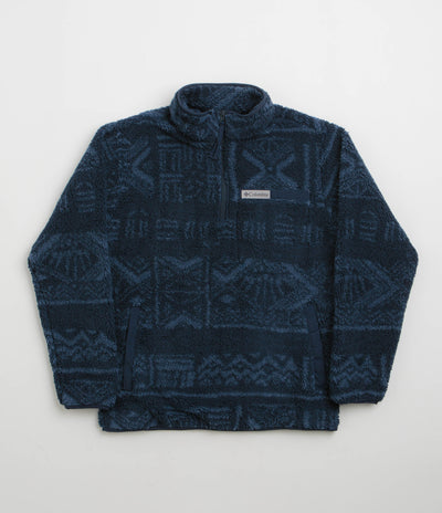 Columbia Rugged Ridge High Pile Half Zip Fleece - Collegiate Navy / Deschutes Days