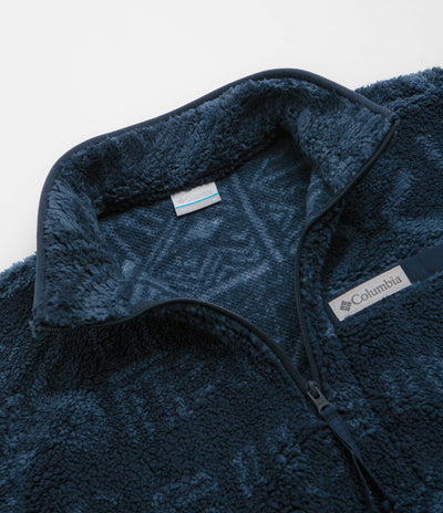Columbia Rugged Ridge High Pile Half Zip Fleece - Collegiate Navy / Deschutes Days