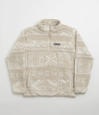 Columbia Rugged Ridge High Pile Half Zip Fleece in Dark Stone and Deschutes Days