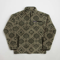 Columbia Rugged Ridge High Pile Half Zip Fleece - Stone Green Checked Out / Greenscape thumbnail