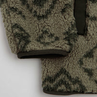 Columbia Rugged Ridge High Pile Half Zip Fleece - Stone Green Checked Out / Greenscape thumbnail