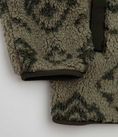 Columbia Rugged Ridge High Pile Half Zip Fleece - Stone Green Checked Out / Greenscape