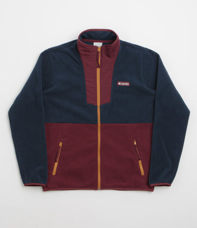 Columbia Sequoia Grove Full Zip Fleece - Rich Wine / Collegiate Navy