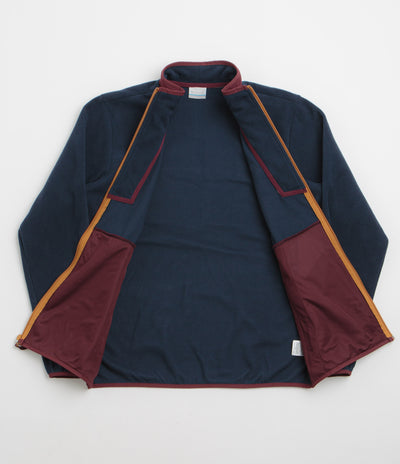 Columbia Sequoia Grove Full Zip Fleece - Rich Wine / Collegiate Navy